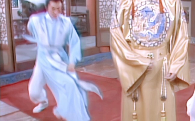 A noble young gentleman should lift his gown with crisp, decisive grace—refined yet resolute.