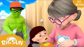 Scary Teacher Squid Game in Poor Family - NickHulk Share Love Touching Story