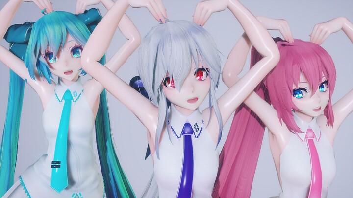 [MMD]HAKUxLUKAxMIKU MMook JJi BBa