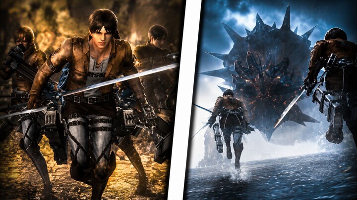 Ternyata Monster Hunter pernah berkolaborasi dengan Attack on Titan?