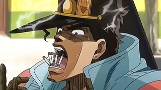Trik khusus merokok Jotaro: merokok 5 batang rokok sekaligus