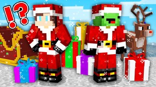 Mikey & JJ Became Santa in Minecraft - Maizen