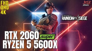 Rainbow Six Siege on Ryzen 5 5600x + RTX 2060 Super 1080p, 1440p, 2160p benchmarks!