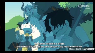 Luffy says the same words as Roger