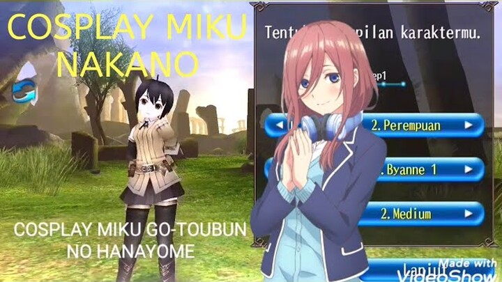 Toram Online - Cosplay Miku Nakano Go-Toubun no Hanayome