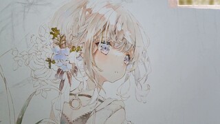 การทำสีน้ำแบบใส｜ฝน แสง และเงา
