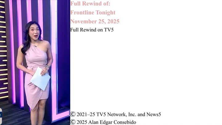 Full Rewind on TV5 | Frontline Tonight – November 25, 2025