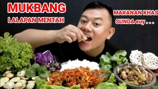 MAKAN LALAPAN MENTAH JENGKOL MENTAH IKAN MUJAER SAMBAL TAUCO CUMI ASIN CABE IJO #mukbang #asmr