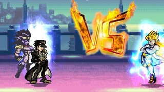 【MUGEN】Pertarungan yang menentukan! Tentaro Jotaro VS Dio Surgawi! (dua)
