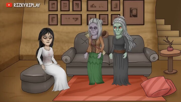 Tampilan Baru geng Kunti Ketika Dibelenggu #HORORKOMEDI | Kartun Hantu Ramadhan , Animasi Lucu