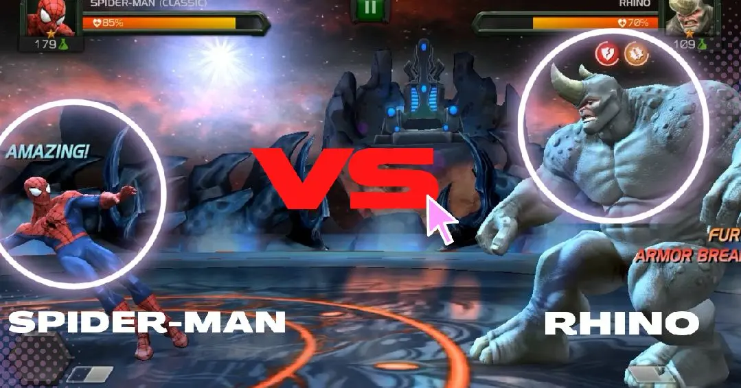 Spider-Man VS. Rhino | MARVEL CONTEST OF CHAMPIONS - Bilibili