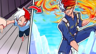 ฉันวิวัฒนาการเป็น TODOROKI ใน My Hero Minecraft Mod