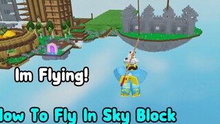 ฉันบินได้บนท้องฟ้า Block Roblox!
