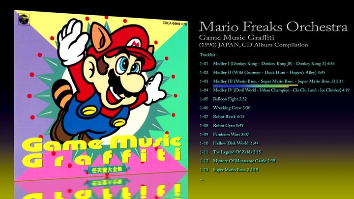 Mario Freaks Orchestra (1990) Game Music Graffiti [CD Compilation]