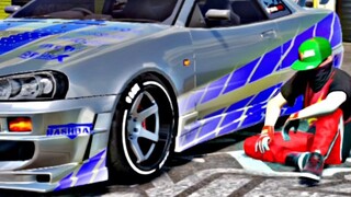 NISSAN SKYLINE GTR-34 MOMENT🥶