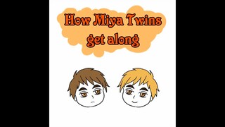 How Miya Atsumu and Miya Osamu get along vs NoissEggra twin