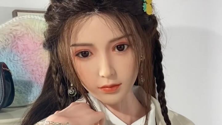 学生制服装美女实体手办，仿真1:1的大型等硅胶娃娃手办哦｜免充气娃娃