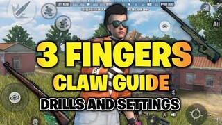 3 Fingers Claw Guide + Drills And My Settings To Master in Rules Of Survival ( 3 fingers : Simple )