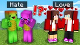 JJ and Mikey from HATE to LOVE in Minecraft - Maizen