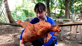 GÀ NƯỚNG ƯỚP MUỐI MIỀN TÂY (Grilled chicken with salt) | Ẩm Thực Mẹ Bỉm Official