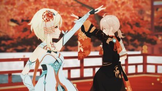 [Genshin Impact MMD/Maple Leaf] Dancing in the moment of bright red bloom, I will accompany you, ple