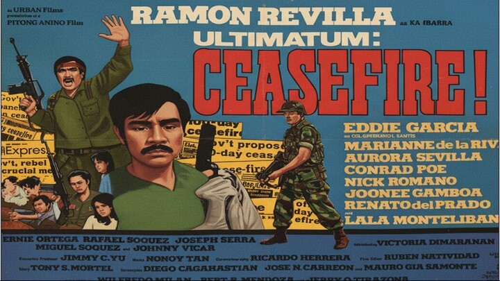 ULTIMATUM CEASEFIRE 1987 RAMON REVILLA ACTION FILM PHILIPPINES