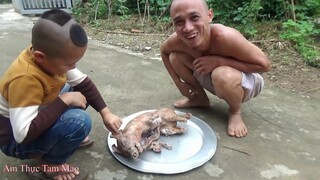 Lợn luộc sữa tươi của bò - Tam Mao TV