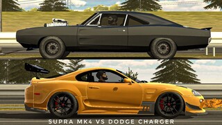 Fast and Furios Supra MK4 vs Dodge Charger in Car Parking Multiplayer | Top Speed Test