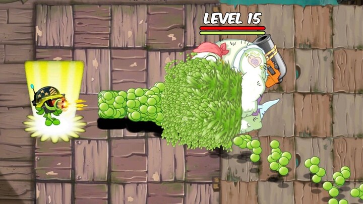 How many plants can defeat a level 15 Pirate Giant Zombie using 1 Plant Food - PvZ 2