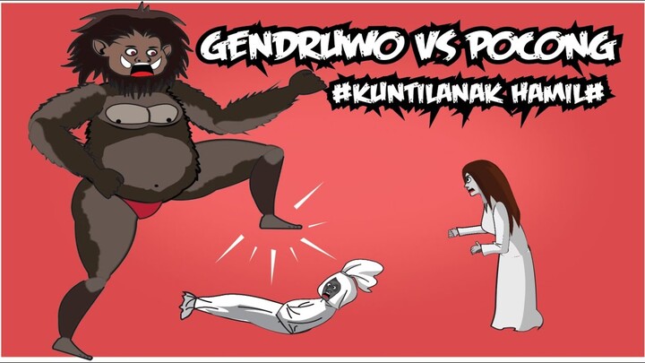KUNTILANAK HAMIL#GENDERUWO VS POCONG