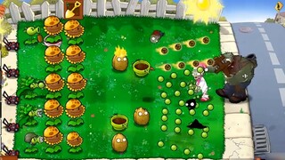 عرض واجهة مستخدم أفقي لنسخة الهجين من لعبة PVZ