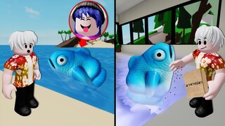 ปลอมเป็นปลาอยู่ในทะเล Brookhaven จะมีคนจับไปเลี้ยงหรือจับไปกิน! | Roblox 🏡 Fish Brookhaven