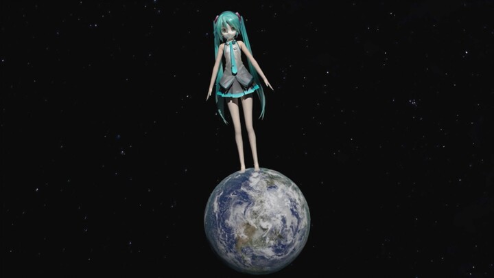 (MMD·3D) สร้าง Miku กระโดดเหยียบโลกแบบ 3D (C4D,Giantess)