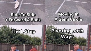 4 Footwork Drills You Must Practice Side To Side + Back & Forward Moving In A Semi Circle The L S...
