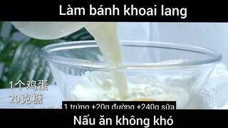 Làm bánh khoai lang