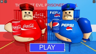 COCA-COLA BARRY Vs PEPSI BARRY in BARRY'S PRISON RUN! New Scary Obby (#Roblox)