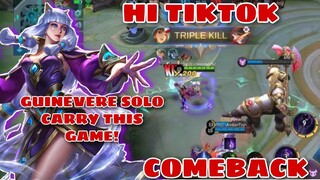 GUINEVERE COMEBACK! FIRST TIME TRASHTALKING - HI TIKTOK - AMETHYST DANCE - MOBILE LEGENDS