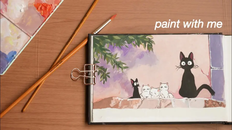 🌿 painting studio ghibli scenes with jelly gouache // kiki's delivery service - Bilibili 🌿 painting studio ghibli scenes with jelly gouache // kiki's delivery service - Bilibili