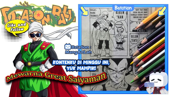 Mewarnai Great Saiyan dari Komik Jadoel Dragon Ball
