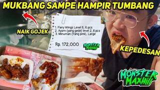 JAM 9 MALEM NAIK GOJEK KE RICHEESE MUKBANG 14 POTONG AYAM SMPE MAU MUNTAH !! MONSTER MUKBANG RICHESE