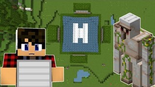 How To Make Starter Iron Farm (Tutorial) Minecraft Bedrock 1.17