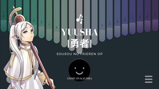 YOASOBI - Sousou no Frieren OP - Yuusha [勇者] | Kalimba App Cover with Tabs