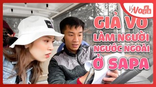 Giả vờ làm người nước ngoài đi Taxi ở SAPA | Người Sapa giỏi Tiếng Anh? VyVocab Ep.64