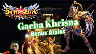 New Code Reedem‼️Gacha Chrysaor Khrisna + Bonus Aiolos 🏹[Saint Seiya Legend of Justice | SS LOJ]