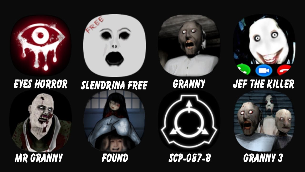 Eyes The Horror Game, Granny, Slendrina, Psicosis, Labirin Kuyang, Cold  Call, Granny, Granny 3 - BiliBili