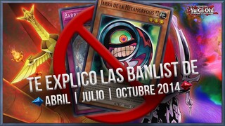 Te Explico las Banlist de Abril | Julio | Octubre 2014 | Yu-Gi-Oh! TCG