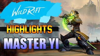 MASTER YI HIGHLIGHTS - WILD RIFT CLOSED BETA