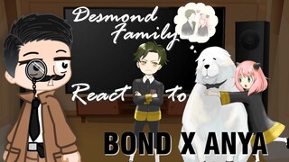 Desmond Family react to Spy x Family Season 2 | React to Anya | Bond x Anya | Gacha Club