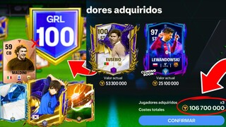 🤑 USE 100 MILLONES DE MONEDAS PARA MEJORAR MI EQUIPO DE FC MOBILE 24!! - FICHAJES Y DESCARTES!!