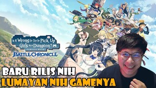 RILIS DI PLAYSTORE INDO NIH ! DanMachi BATTLE CHRONICLE - MOBILE